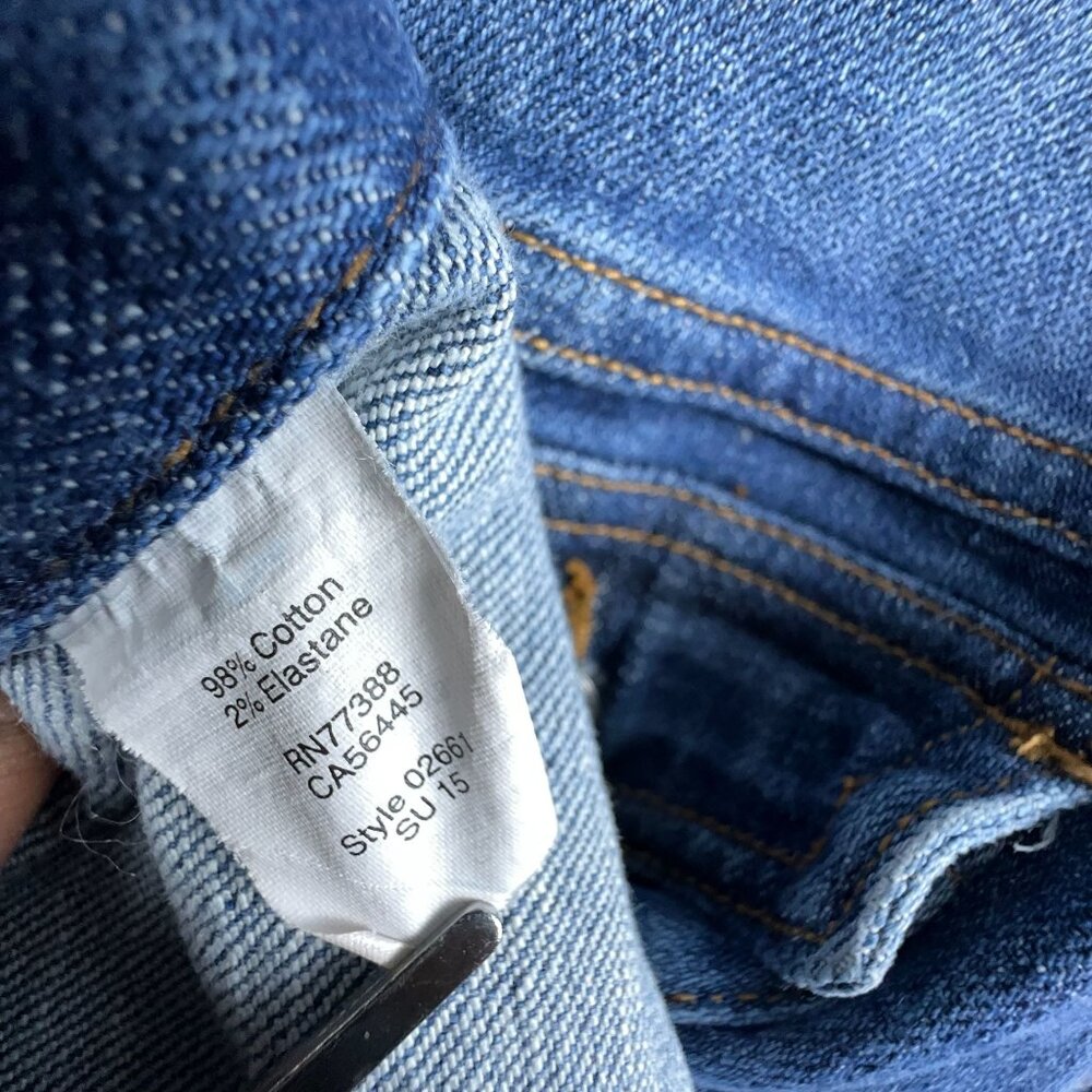 J. Crew Denim Jean Jacket Biker Trucker Pockets 02661SU Womens Blue Size Small - Picture 5 of 12